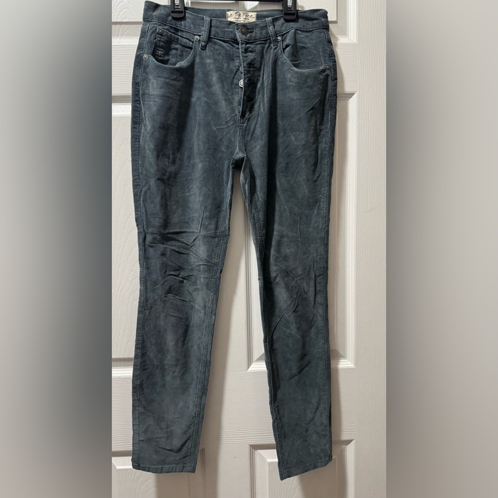 We The Free Dark Gray Corduroy Pant